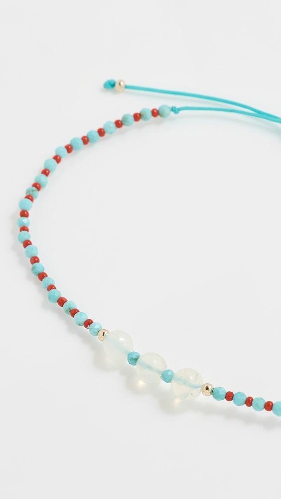 JIA JIA Levi Opal Coral Turquoise Cord Bracelet | Shopbop Product Image