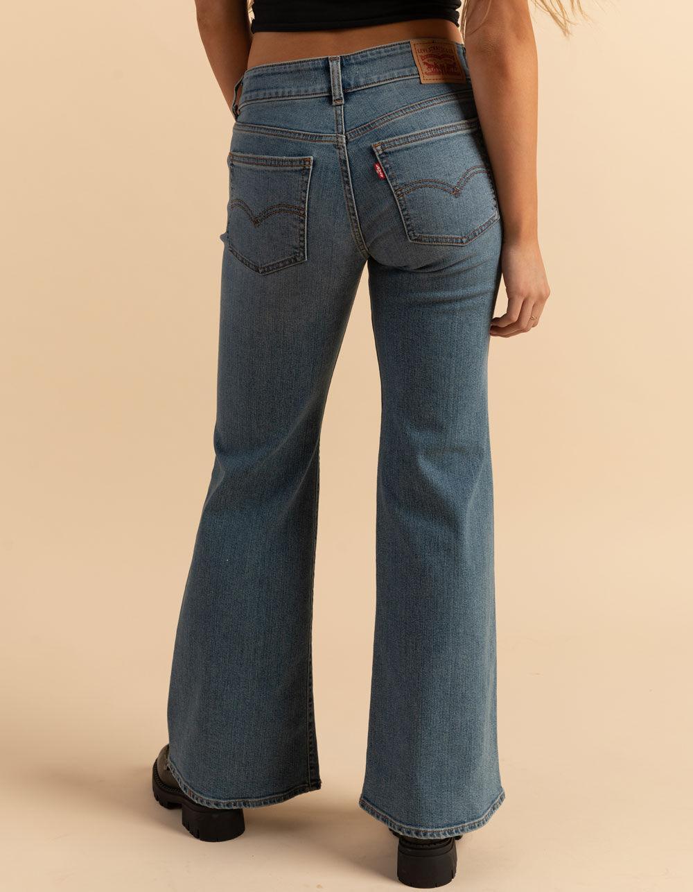 LEVI'S Superlow Flare Womens Jeans - The Big Idea - LT BLAST Product Image