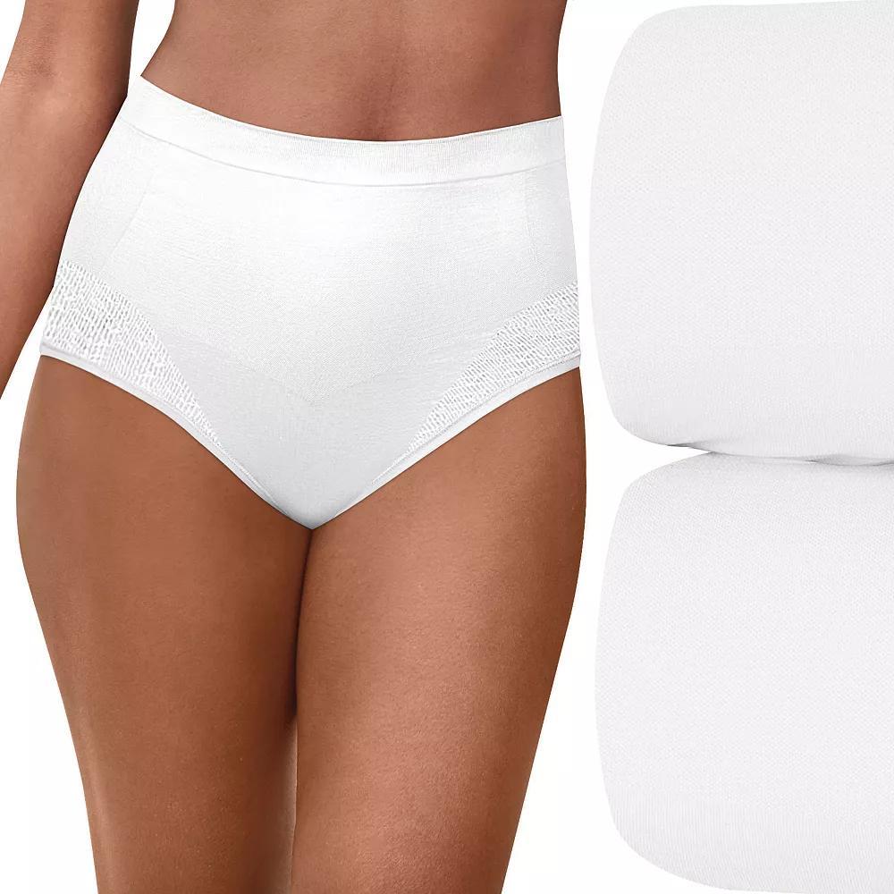 Bali Comfort Revolution 2-Pack Firm Control Brief Panty Set 0048, Women's, Size: XL, Light Beige Pack Product Image