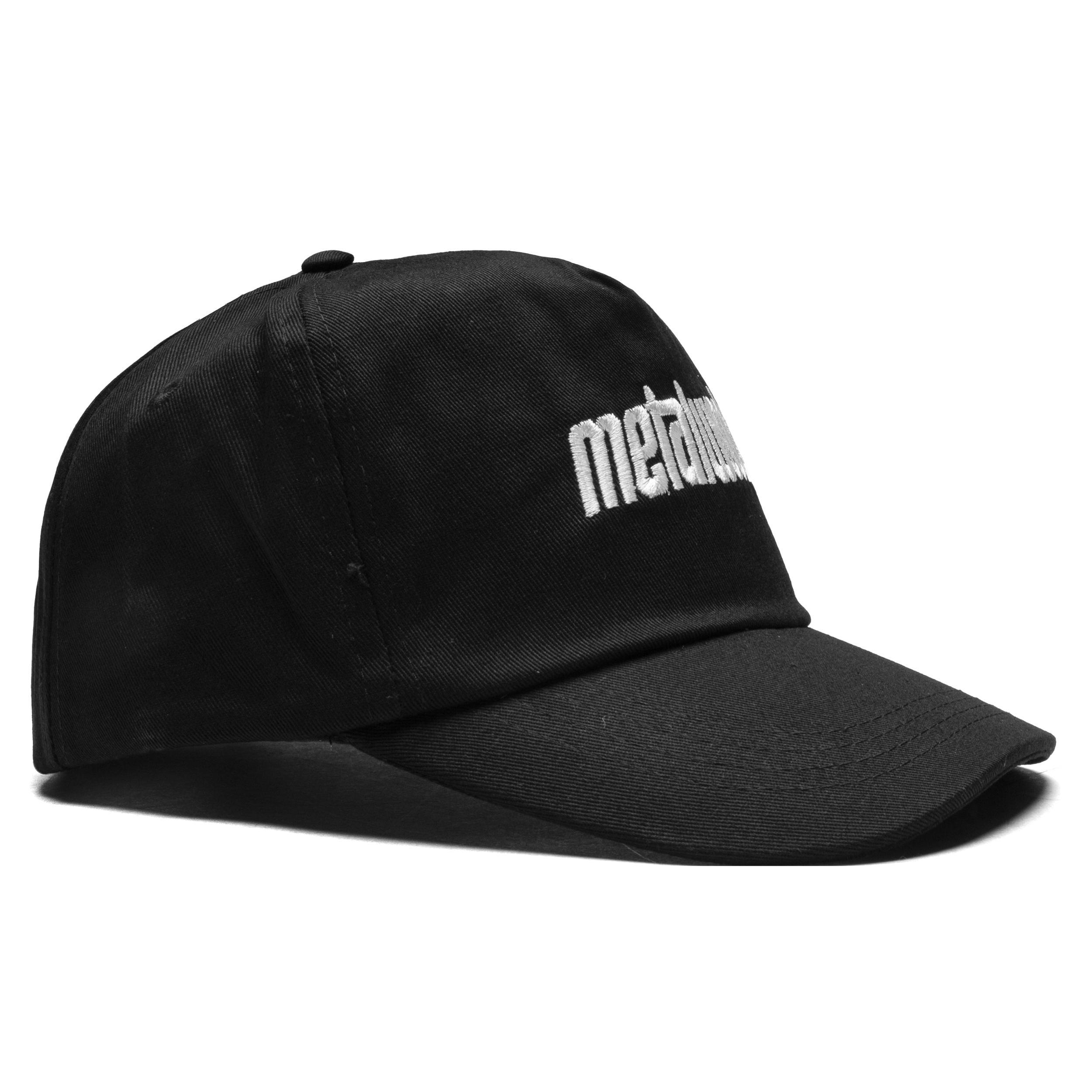 Metal Logo 5-Panel Hat - Black Male Product Image