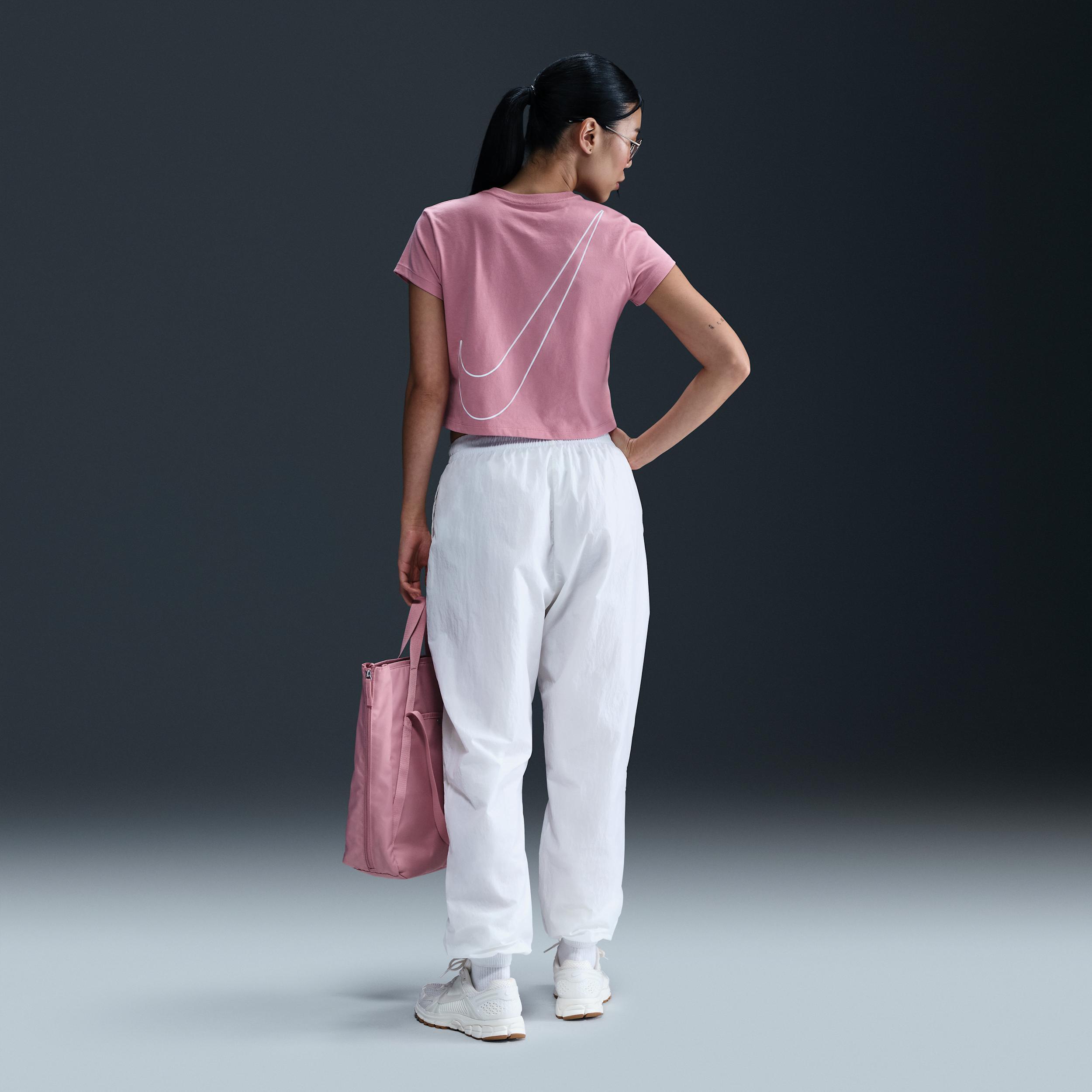 Women's Nike Sportswear Essential Club Crop Tee, Size: Medium, Elemental Pink Product Image