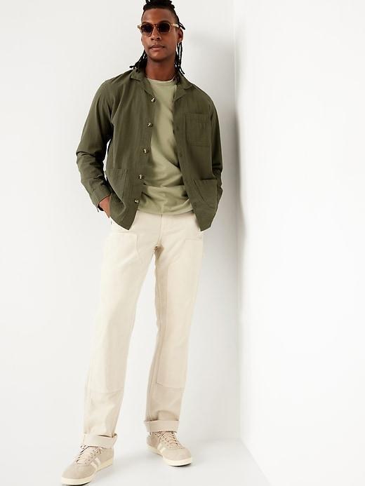 Long-Sleeve Seersucker Camp Shirt Product Image