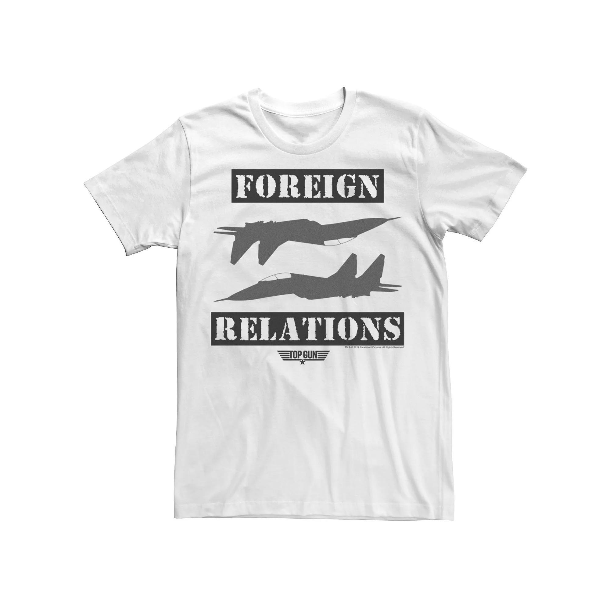 Men's Top Gun Foreign Relations Stamp Tee, Size: XXL, White Product Image