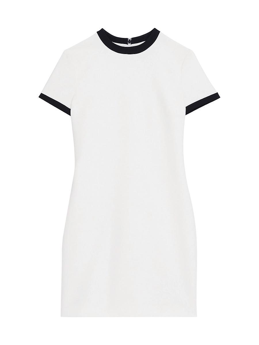 Womens Ringer Crewneck Shift Minidress Product Image