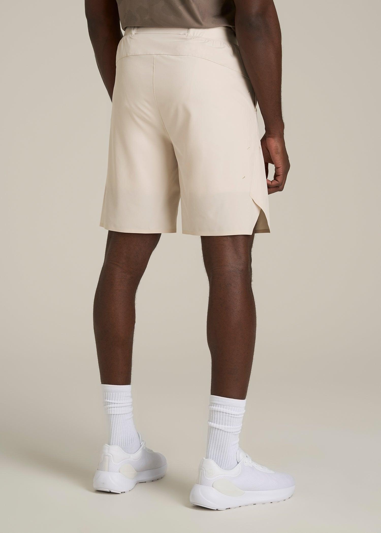 2-in-1 Featherweight Running Short for Tall Men in Light Stone Product Image