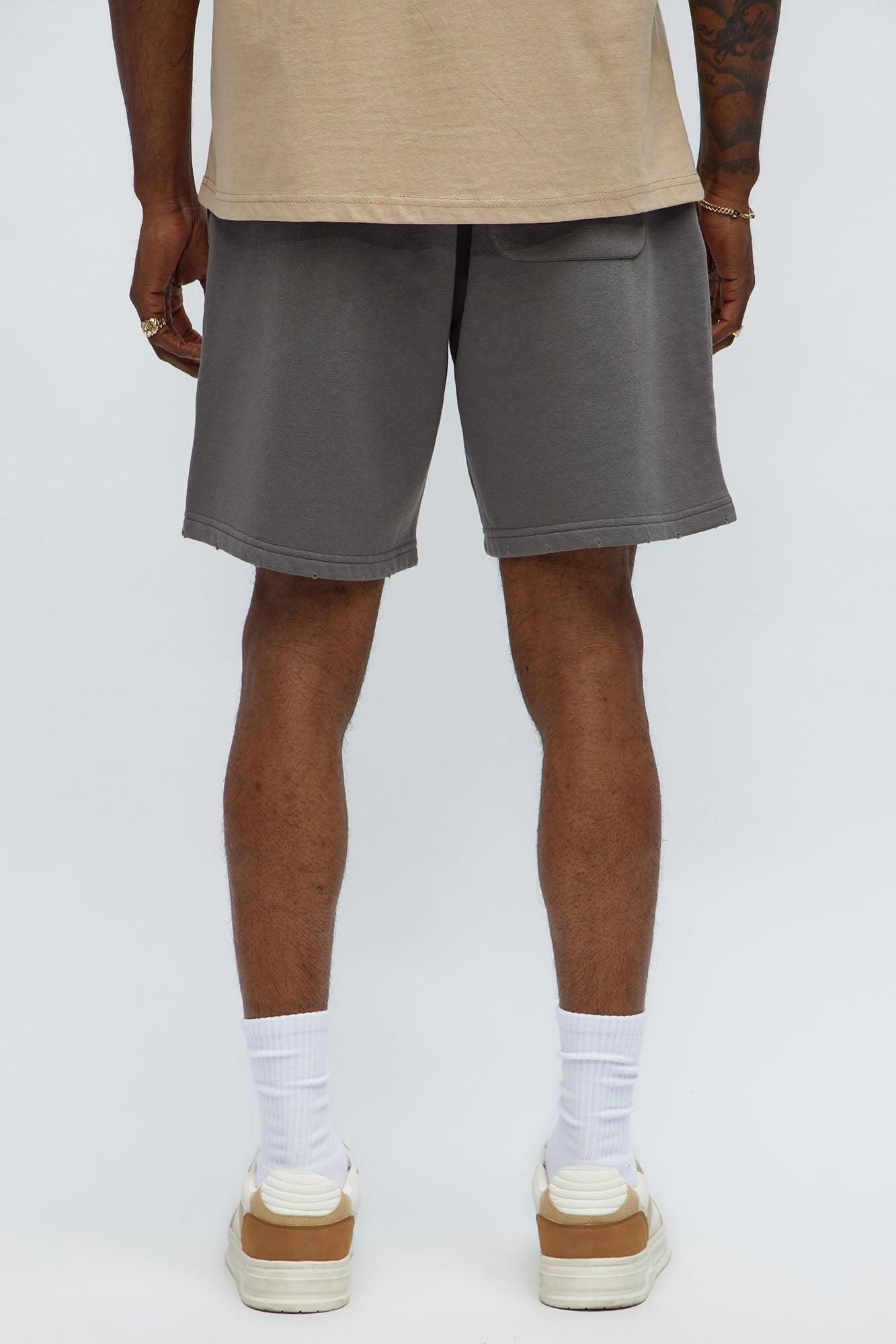 Tyson Dont Fade Relaxed Shorts - Grey Product Image