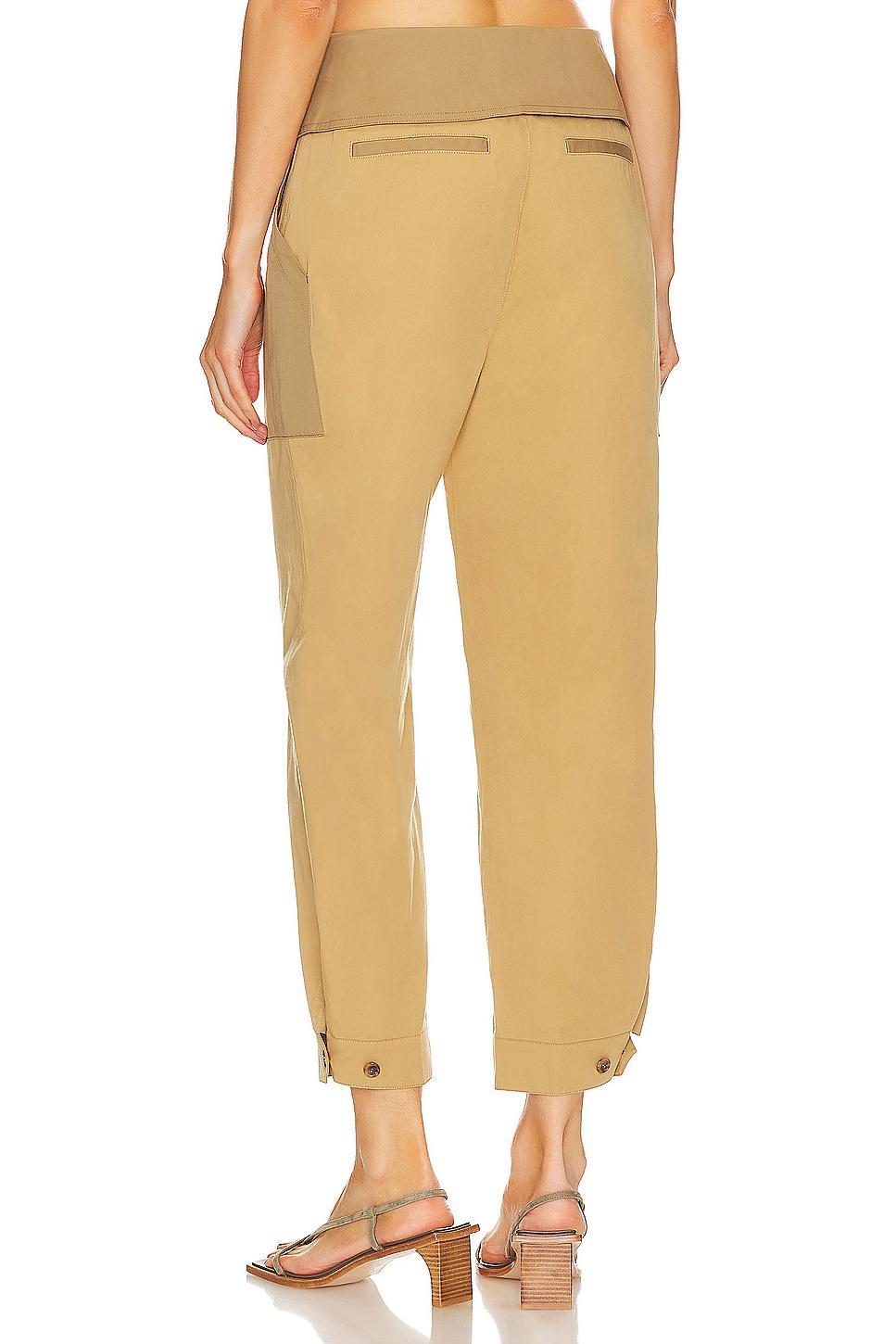 Womens Cotton Foldover Trousers Product Image