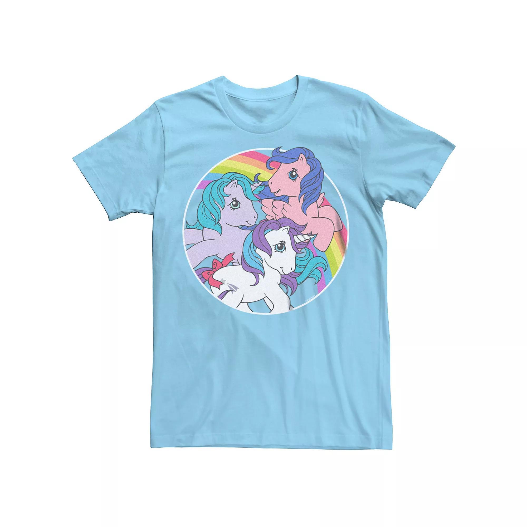 Men's My Little Pony Rarity And Twilight Tee, Size: Medium, Light Blue Product Image