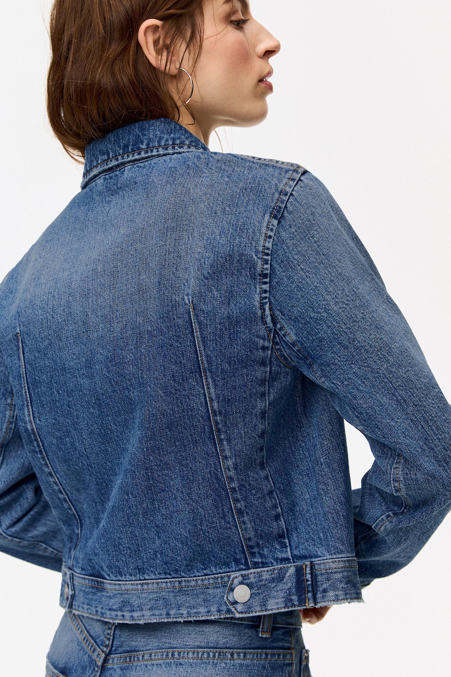 Fitted denim jacket Product Image