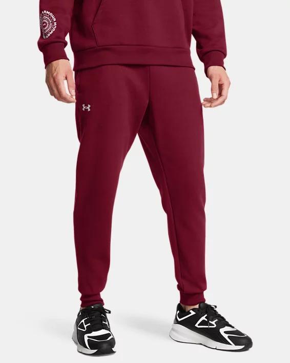 Big & Tall Under Armour Rival Fleece Joggers, Mens Castlerock Grey Product Image