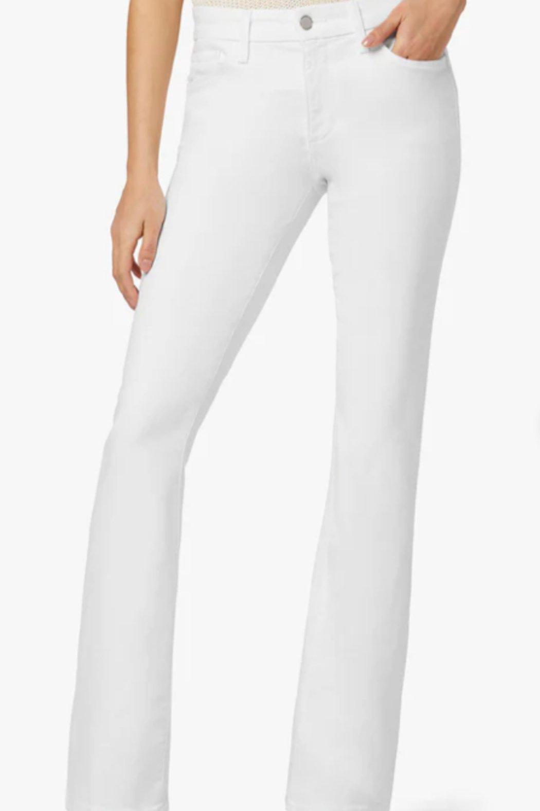 THE PROVCATEUR PETITE BOOTCUT - White & Dark Black Product Image