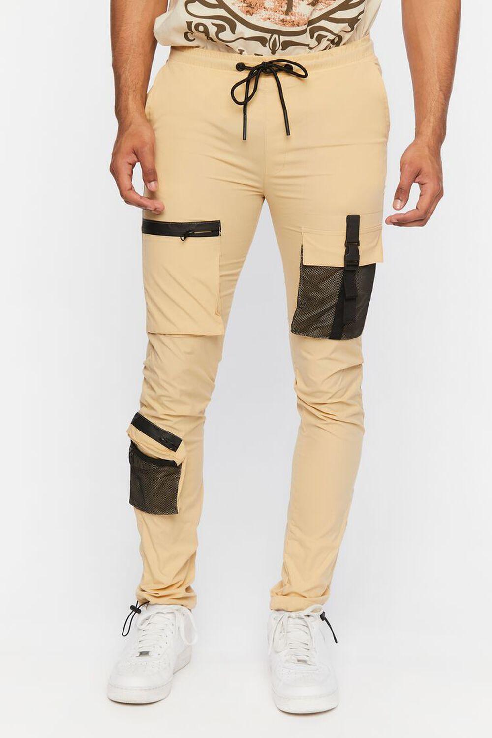 Slim-Fit Drawstring Utility Joggers | Forever 21 Product Image