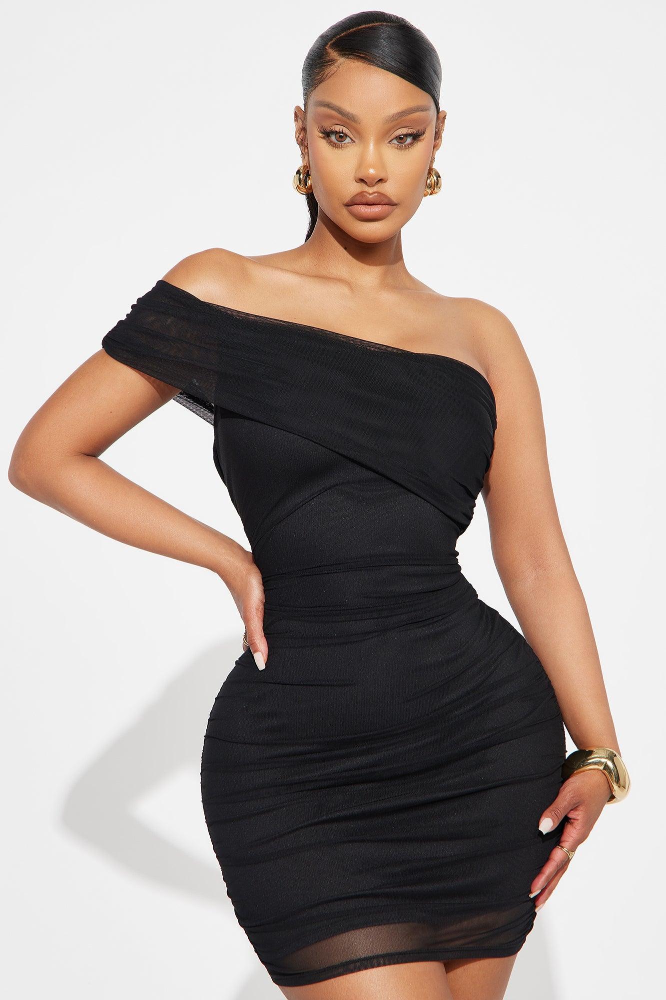 Real Legacy Mesh Mini Dress - Black Product Image