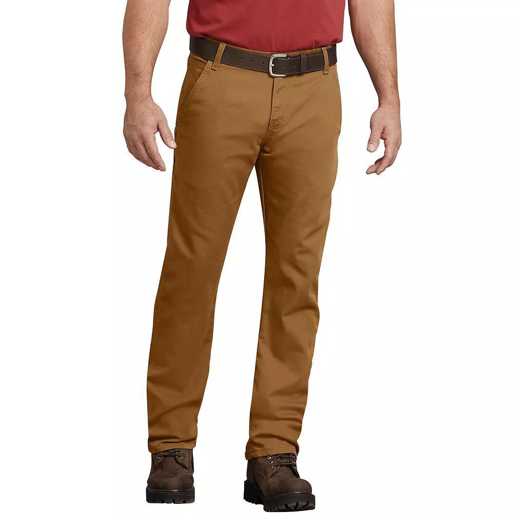Men's Dickies FLEX Regular-Fit Straight-Leg Tough Max™ Duck Carpenter Pants, Size: 34X34, Brown Product Image