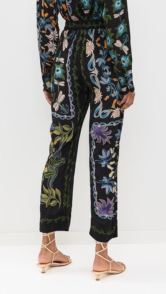 FARM Rio Winter Garden Black Pajama Pants | Shopbop Product Image