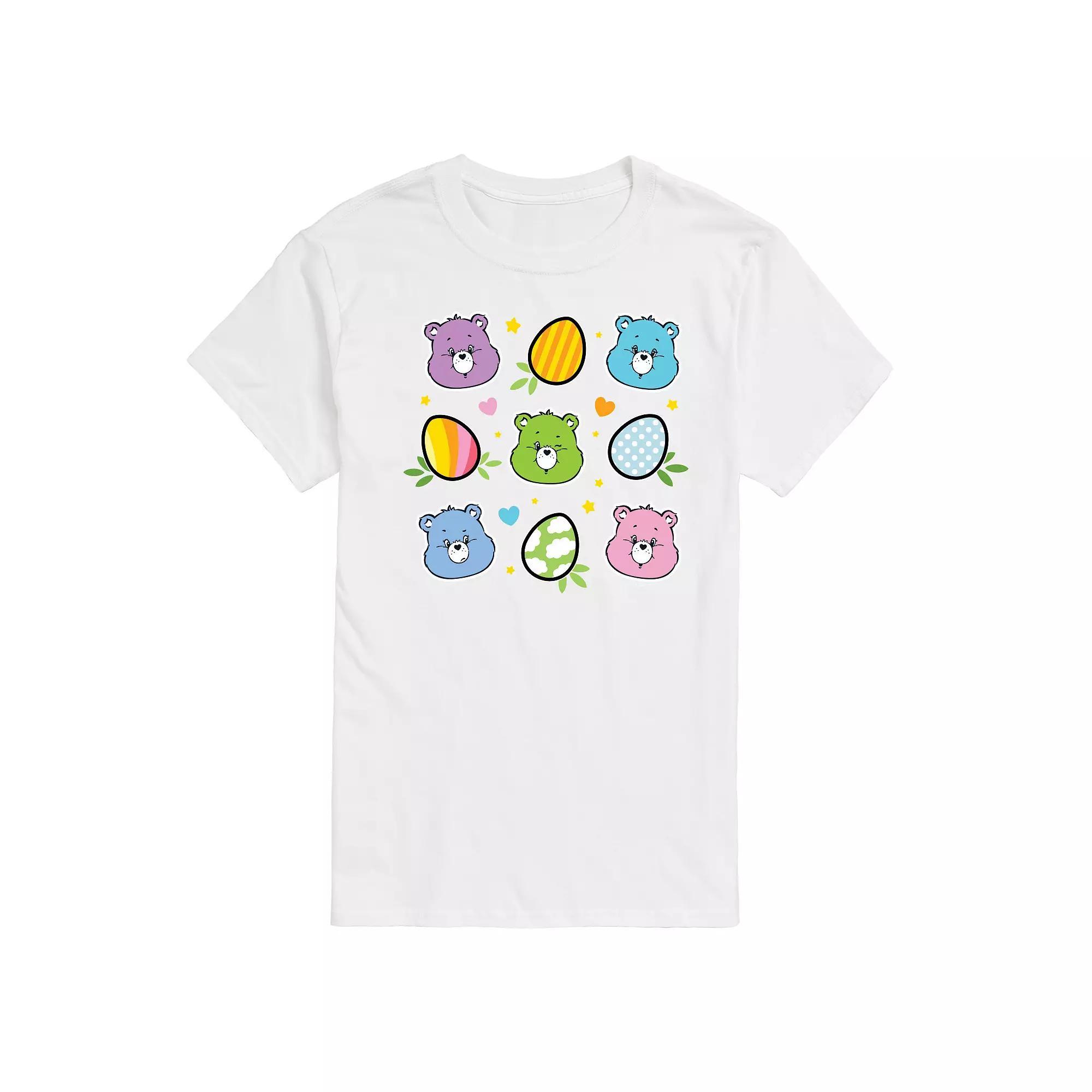 Mens Care Bears Easter Grid Graphic Tee Product Image