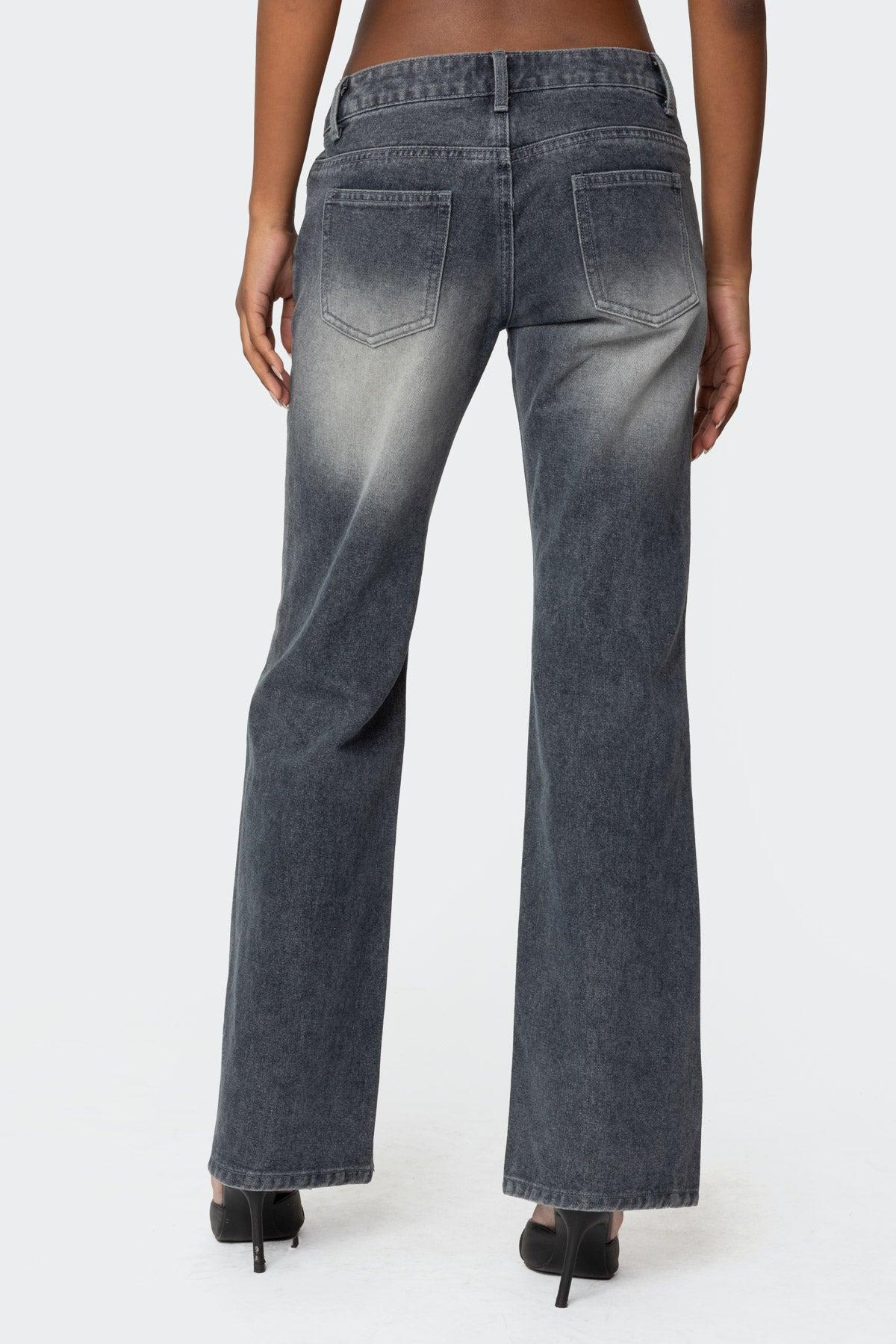 Alysse Low Rise Washed Jeans Product Image