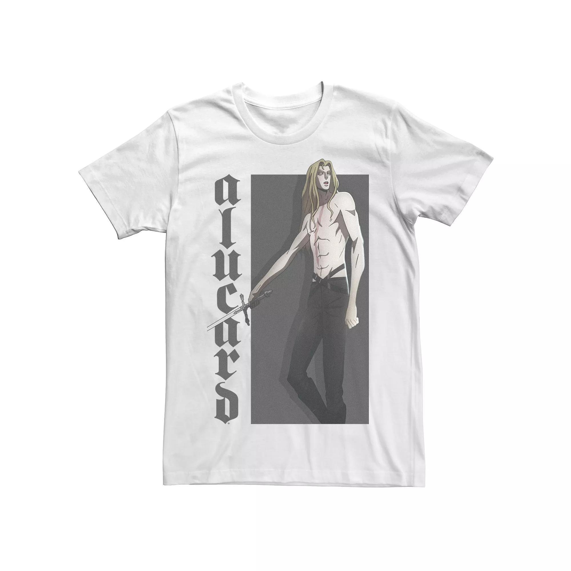 Men's Netflix Castlevania Alucard Character Portrait Tee, Size: XL, White Product Image