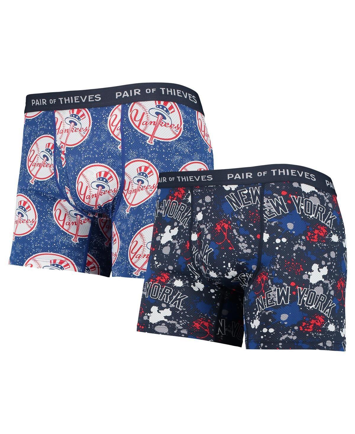 Mens Pair of Thieves /Blue New York Yankees Super Fit 2-Pack Boxer Briefs Set Product Image