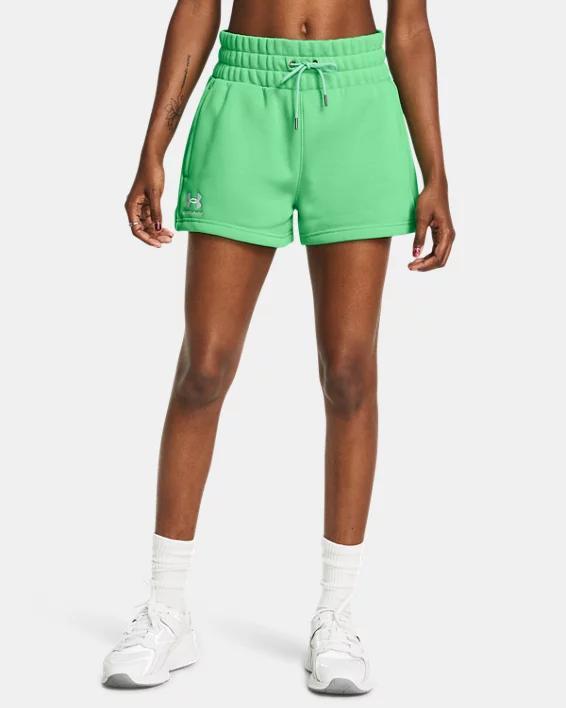 Women's UA Icon Fleece Boxer Shorts Product Image