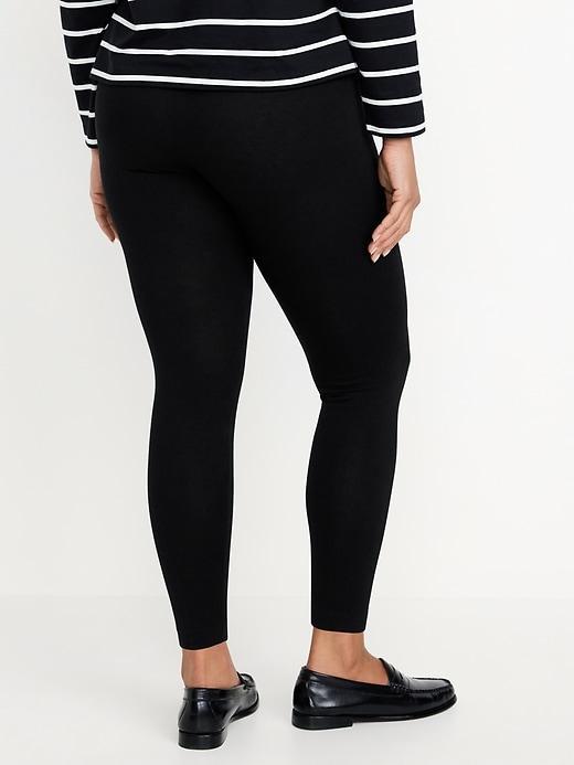 Mid-Rise Jersey Ankle Leggings Product Image