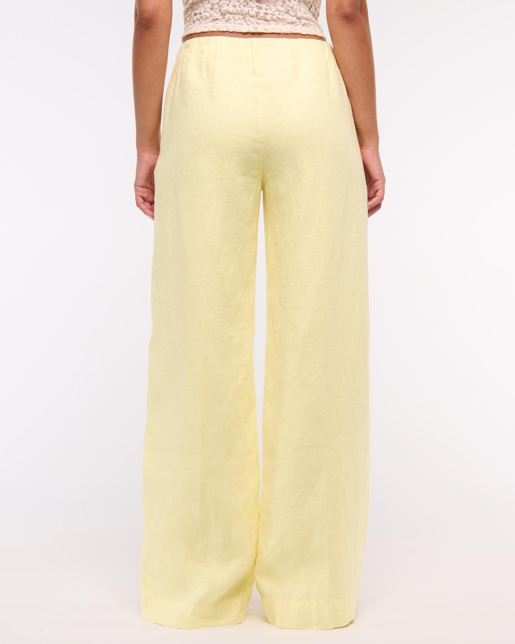 Premium Linen Tailored Ultra Wide Leg Pant Product Image