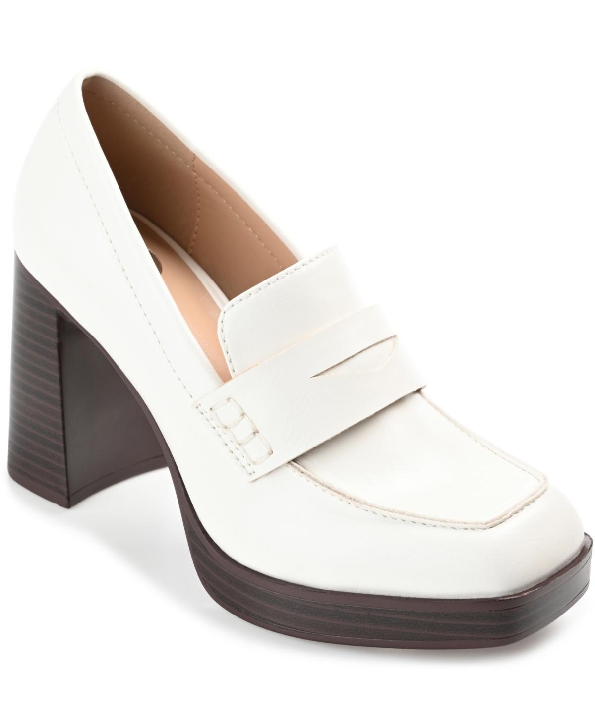 Journee Ezzey Womens Heeled Loafers Product Image