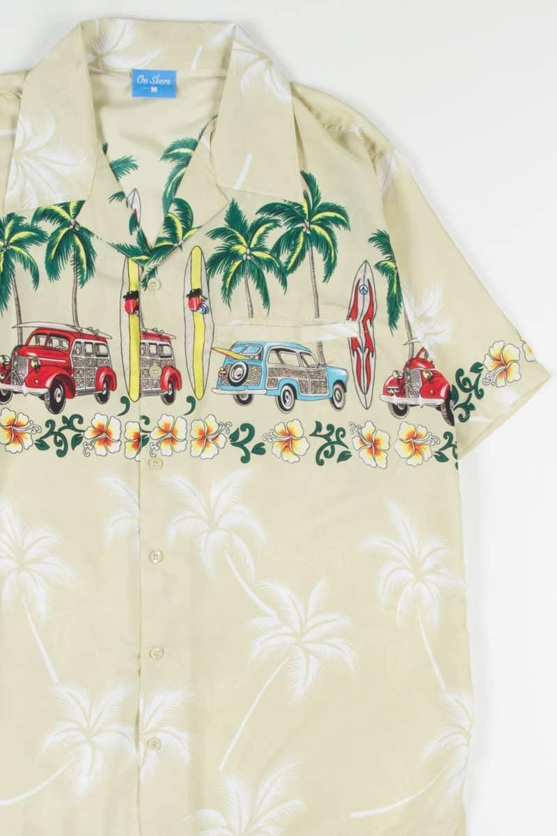 Beige Surfer Life Hawaiian Shirt Product Image