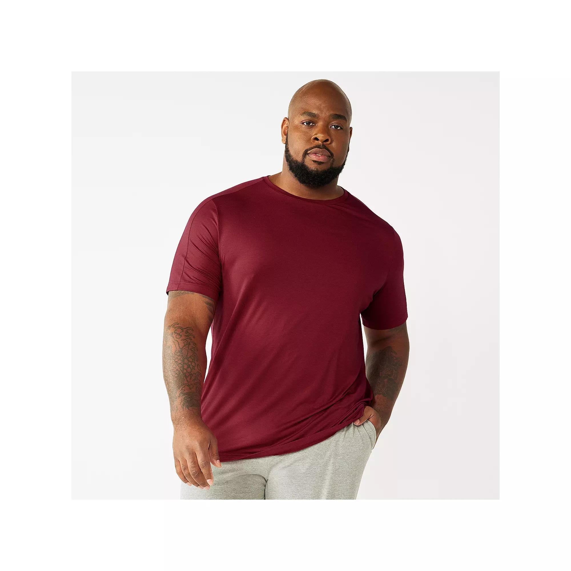 Big & Tall Tek Gear® Essential Gear Tee, Men's, Size: Medium Tall, Pink Magnolia Product Image