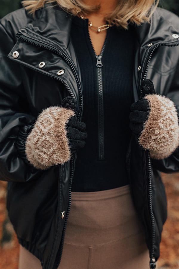 Cool Touch Tech Gloves in Taupe Product Image
