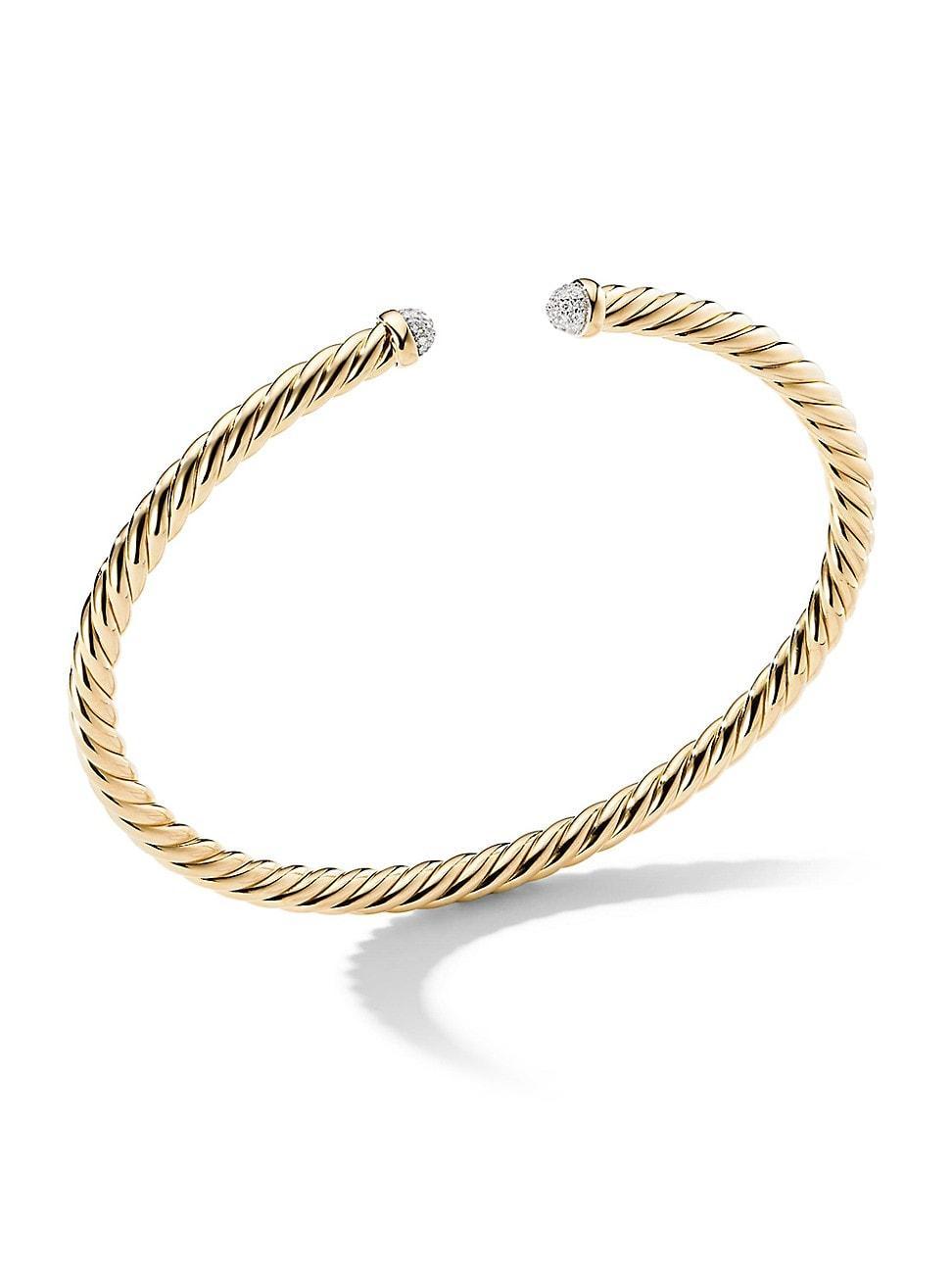 4mm Cable Flex Bracelet in 18K Gold Product Image