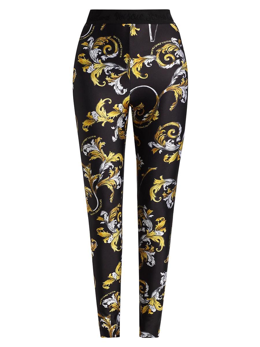 Womens Baroque Logo-Waistband Leggings Product Image