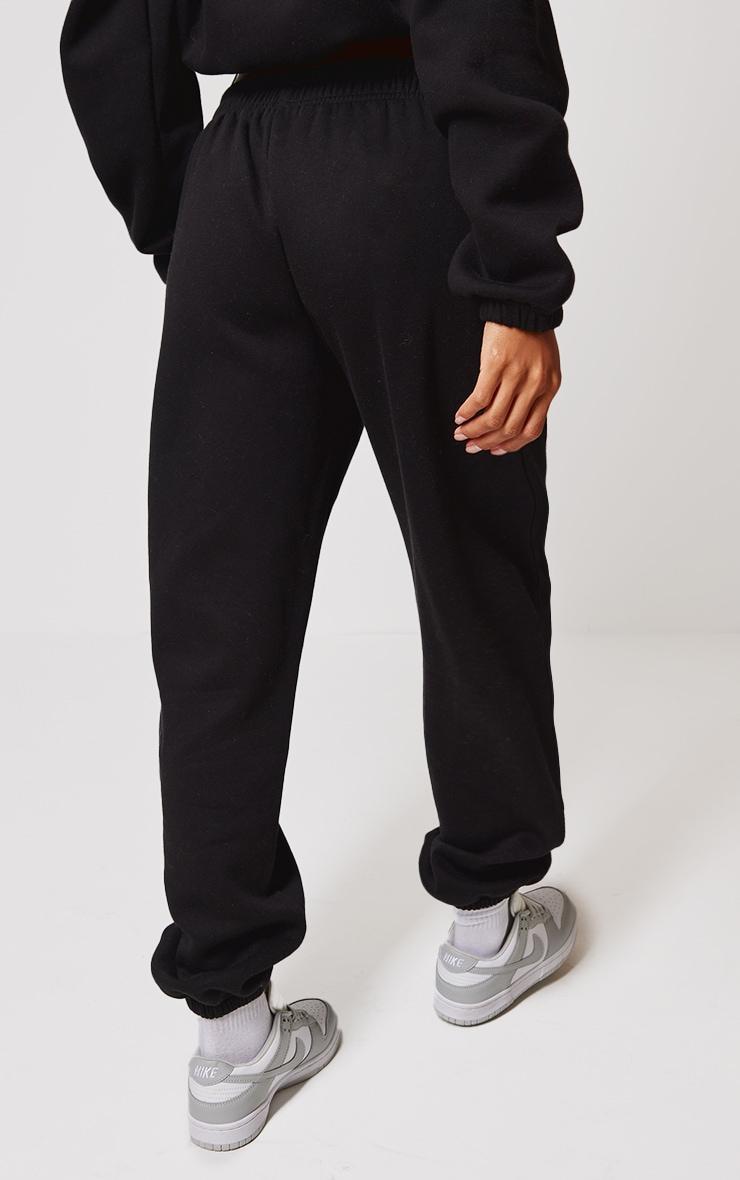 PRETTYLITTLETHING Black Oversized Cuffed Sweatpants Product Image