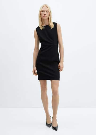 Mango Womens Roma-Knit Sleeveless Dress Product Image