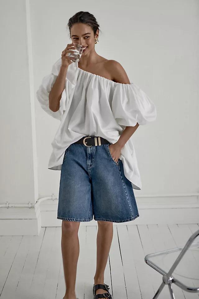 Mare Mare Puff-Sleeve Off-The-Shoulder Mini Dress Product Image
