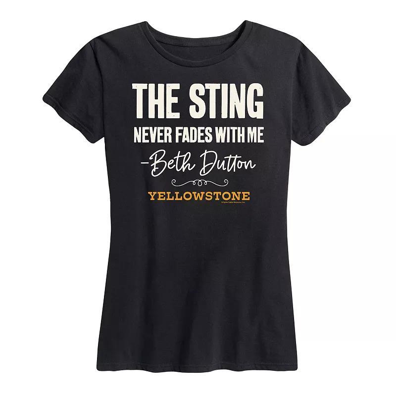 Womens Yellowstone Sting Never Fades Graphic Tee Product Image