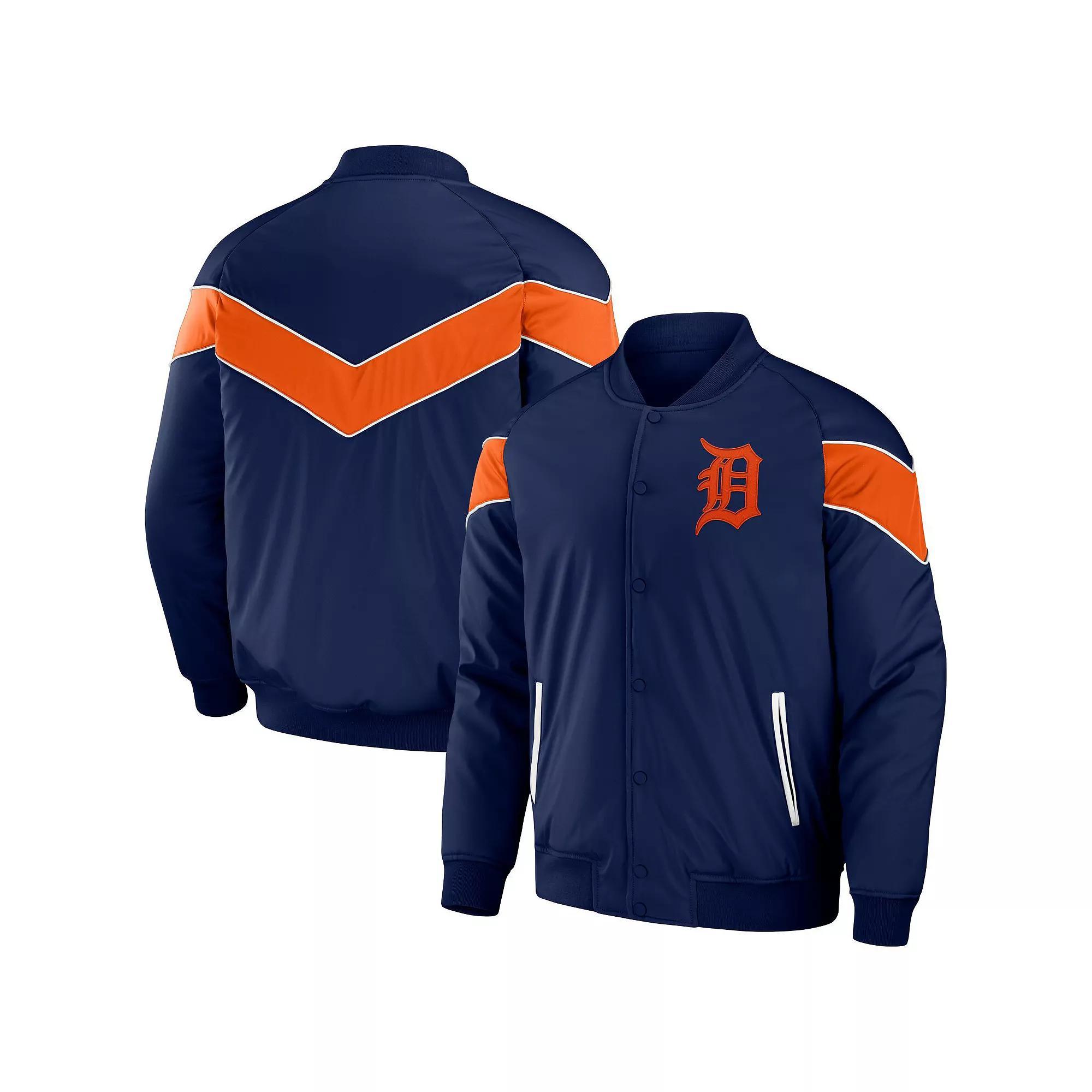Men's Darius Rucker Collection by Fanatics Navy Minnesota Twins Baseball Raglan Full-Snap Jacket, Size: Medium, Blue Product Image