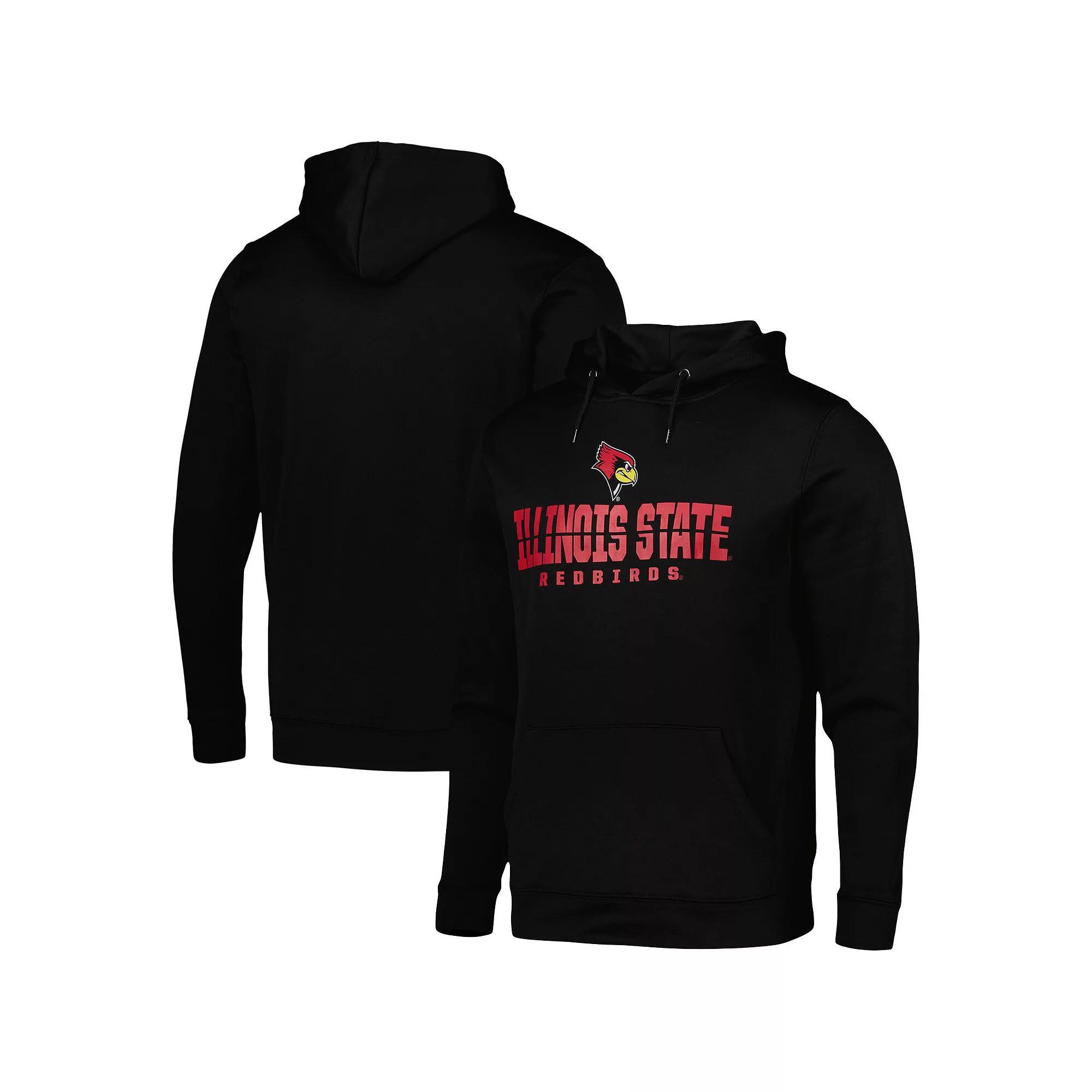 Men's Colosseum Black Illinois State Redbirds Lantern Pullover Hoodie, Size: Medium, Ils Black Product Image