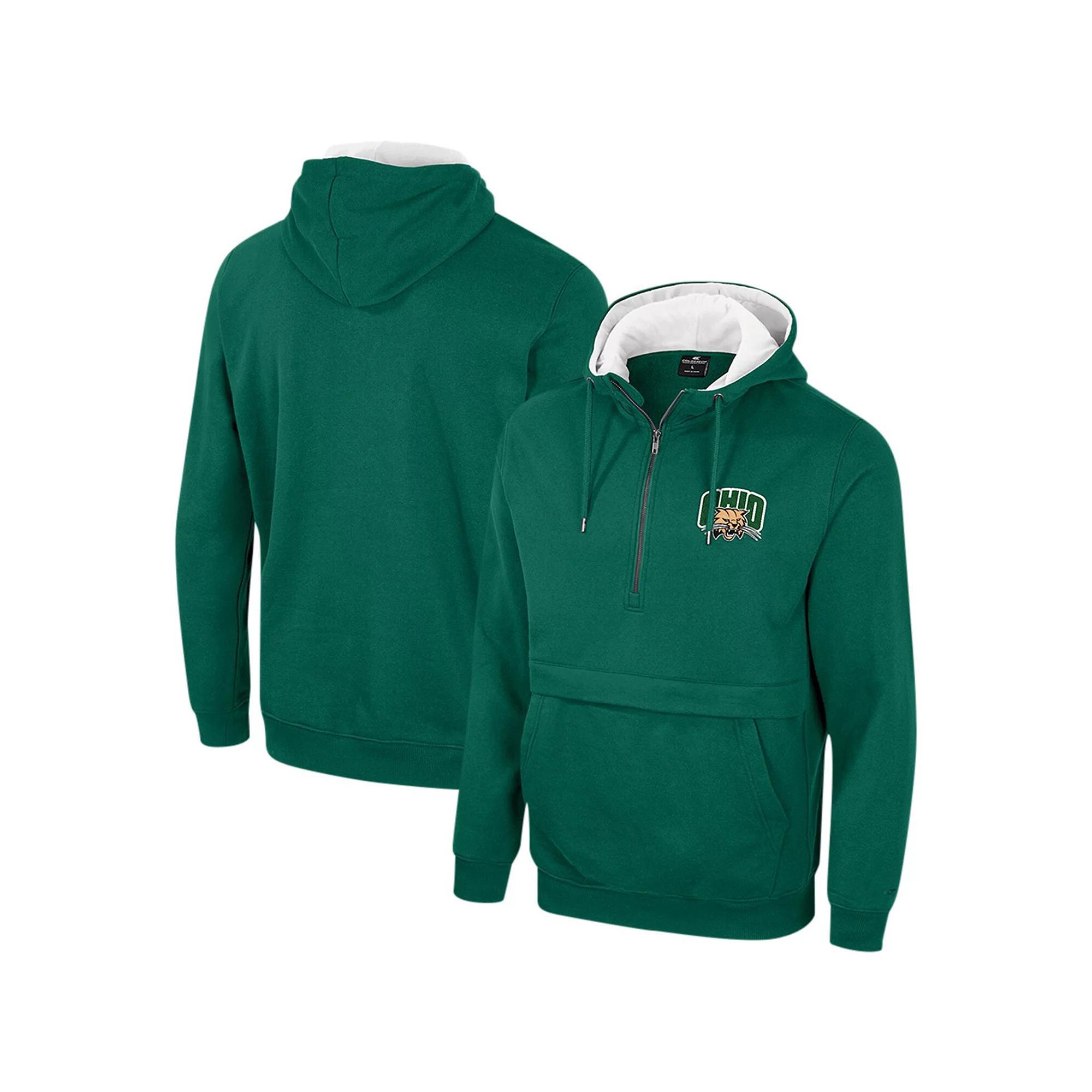 Men's Colosseum Crimson Harvard Crimson Team Half-Zip Pullover Hoodie, Size: XL, Har Red Product Image