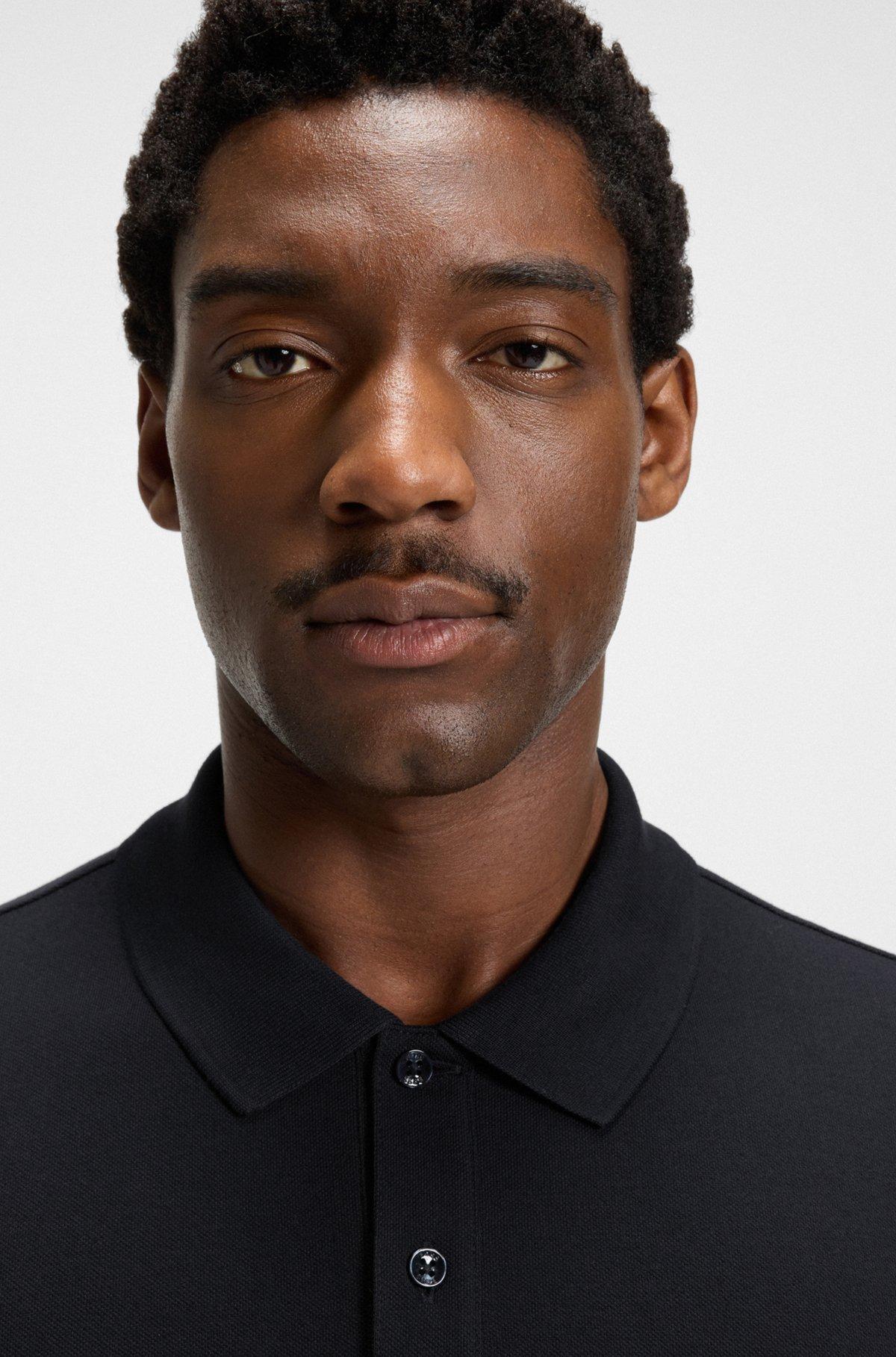 Pallas polo shirt in cotton piqué with logo details Product Image