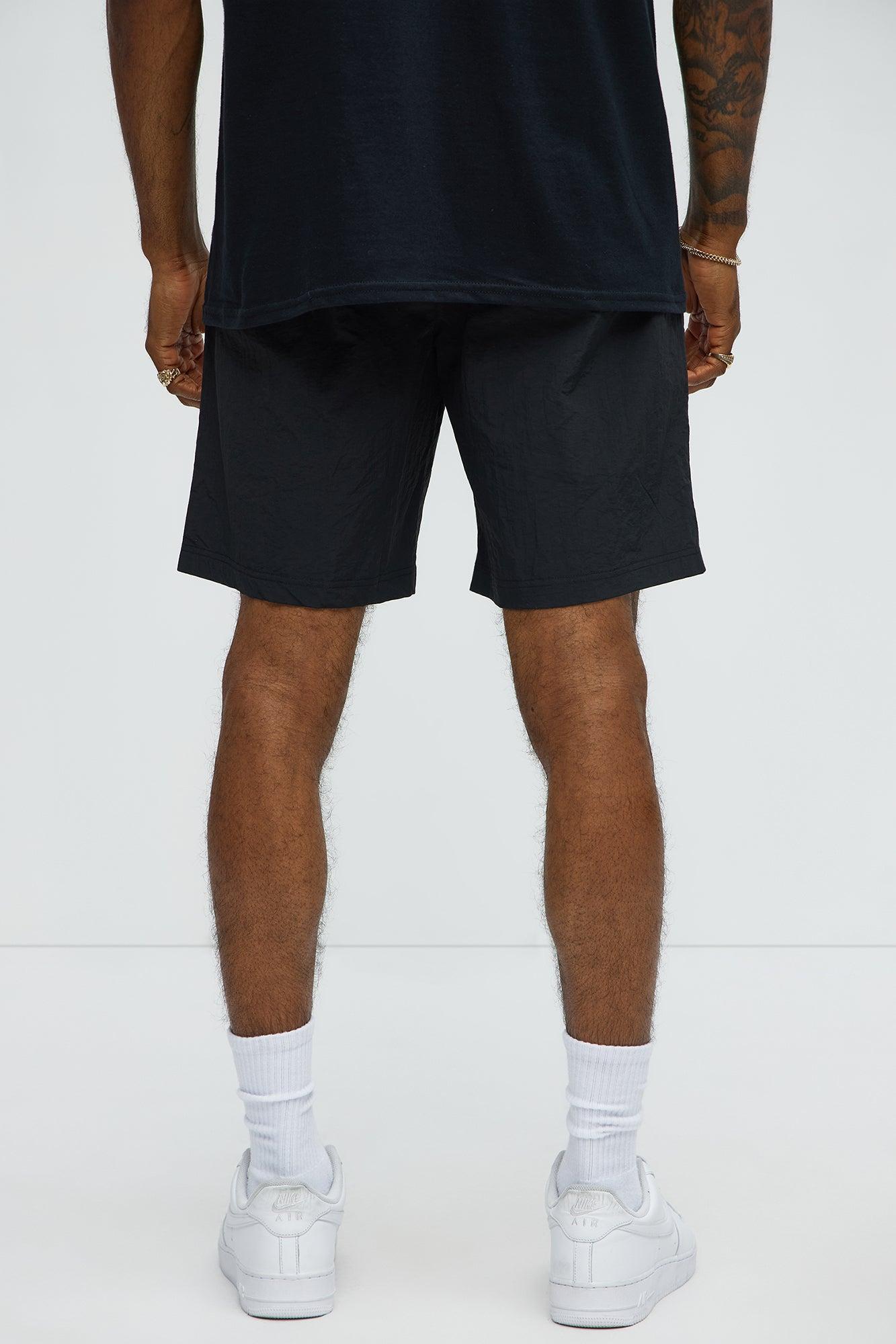 Fireflies And Wolves Graphic Relaxed Shorts - Black/combo Male Product Image