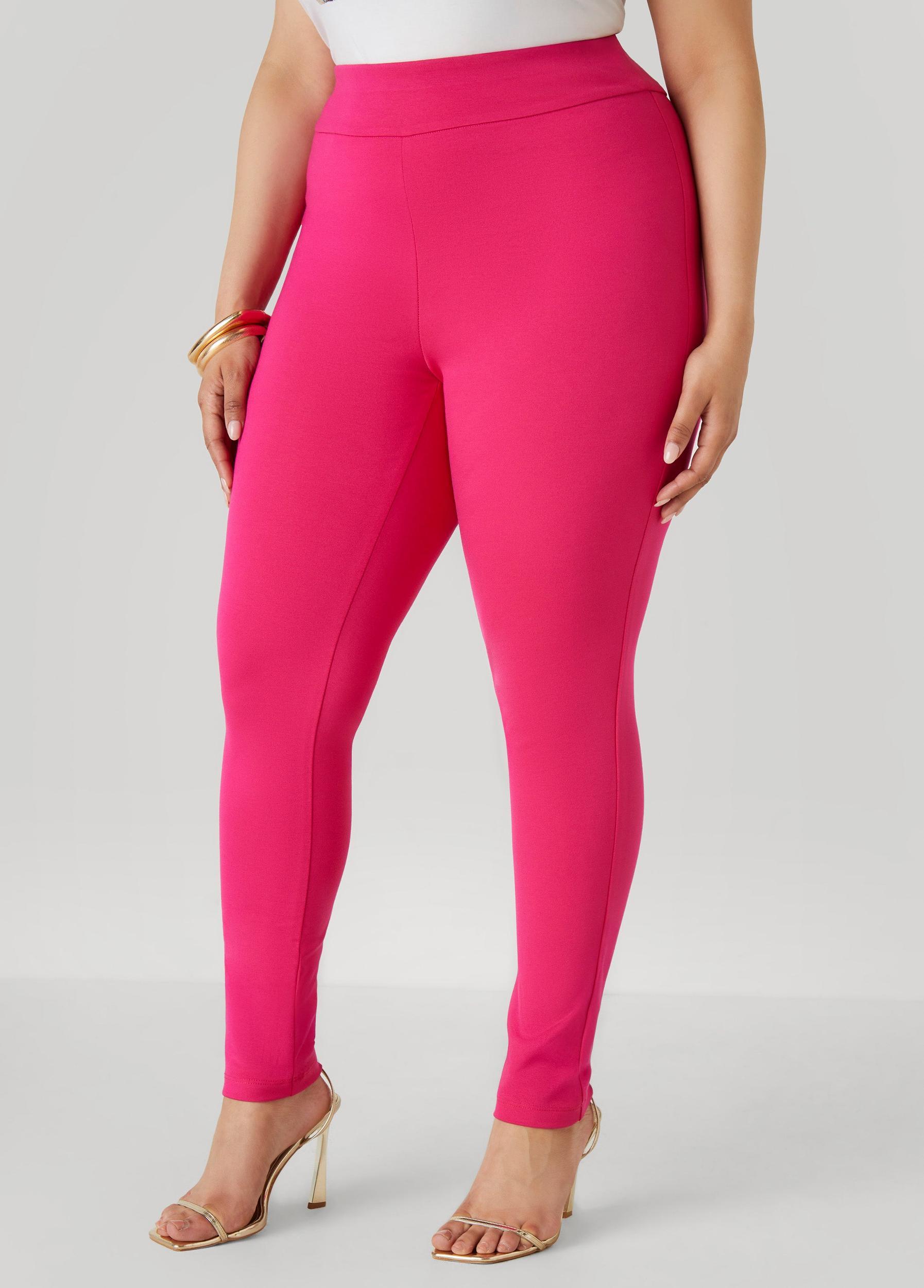High Waist Ponte Pull On Leggings Product Image