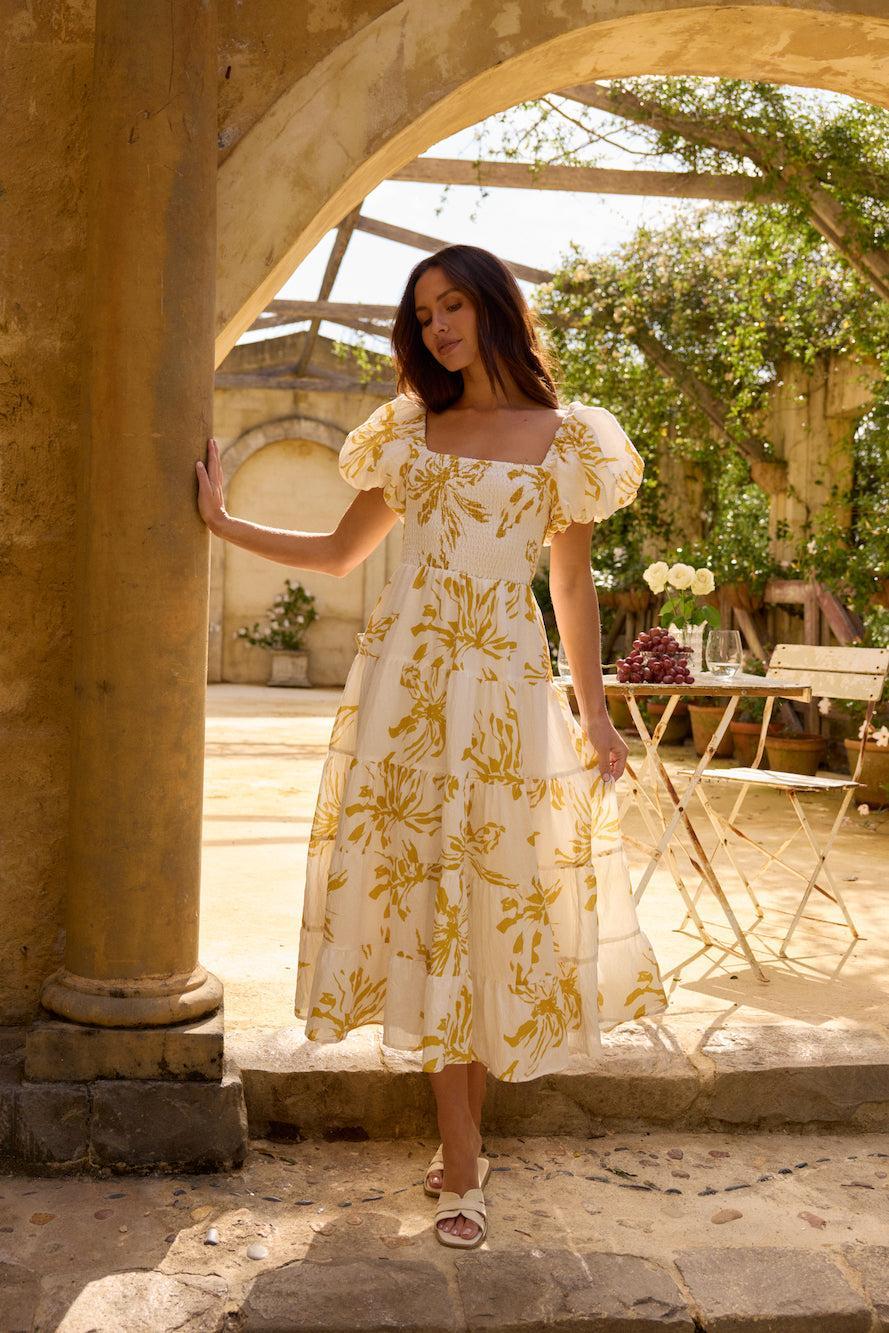 Good Morning Miss Maxi Dress Yellow Product Image