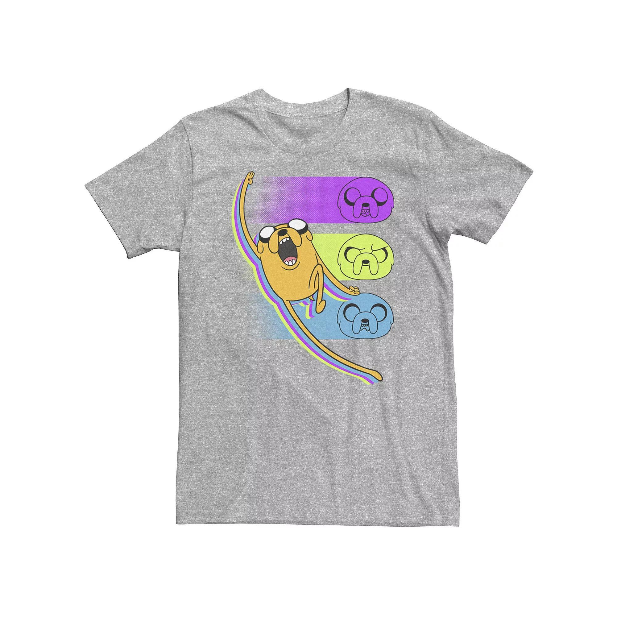 Big & Tall Cartoon Network Adventure Time Jake Emotions Tee, Men's, Size: 3XL Tall, Athletic Grey Product Image