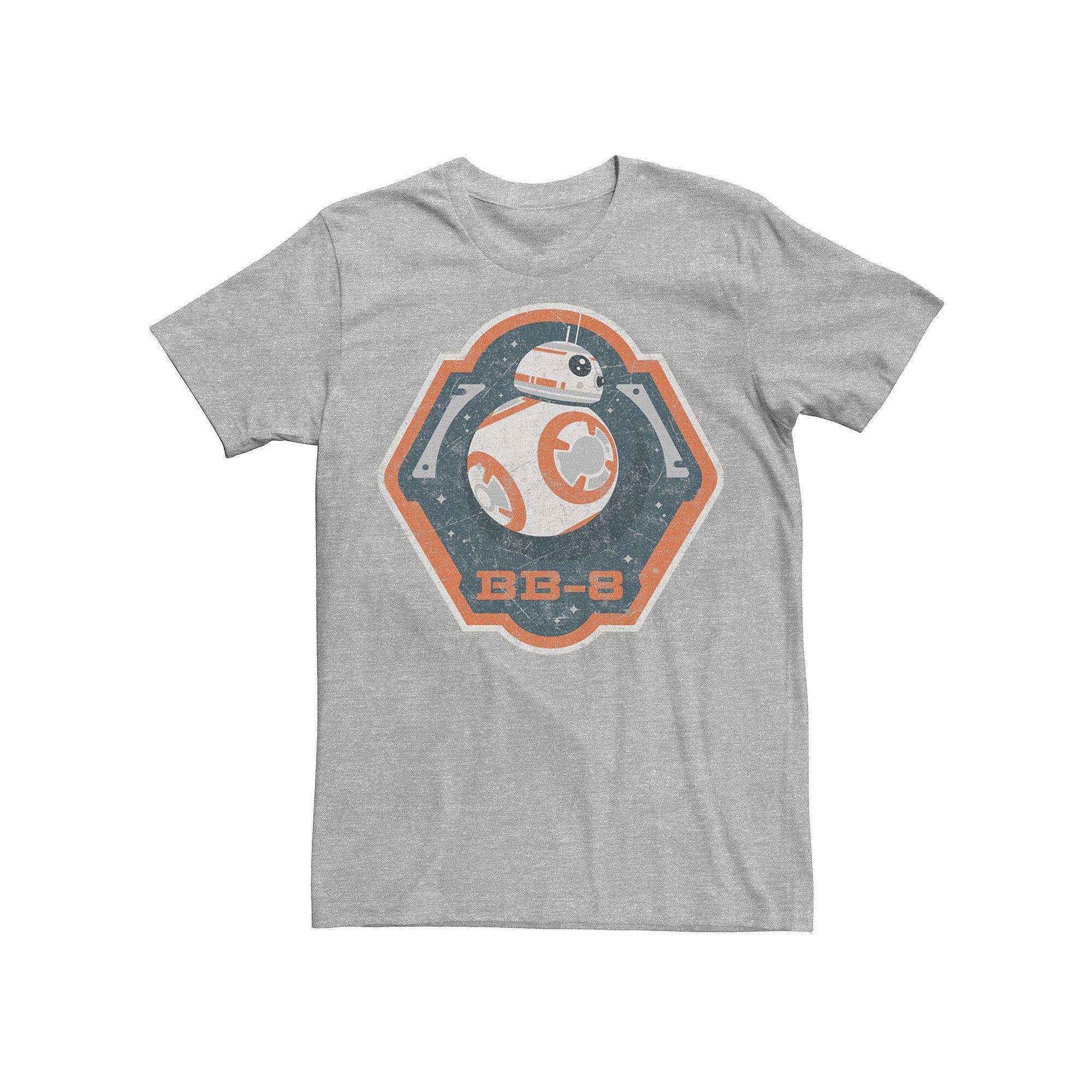 Men's Star Wars BB-8 Distressed Badge Graphic Tee, Size: XXL, Athletic Grey Product Image