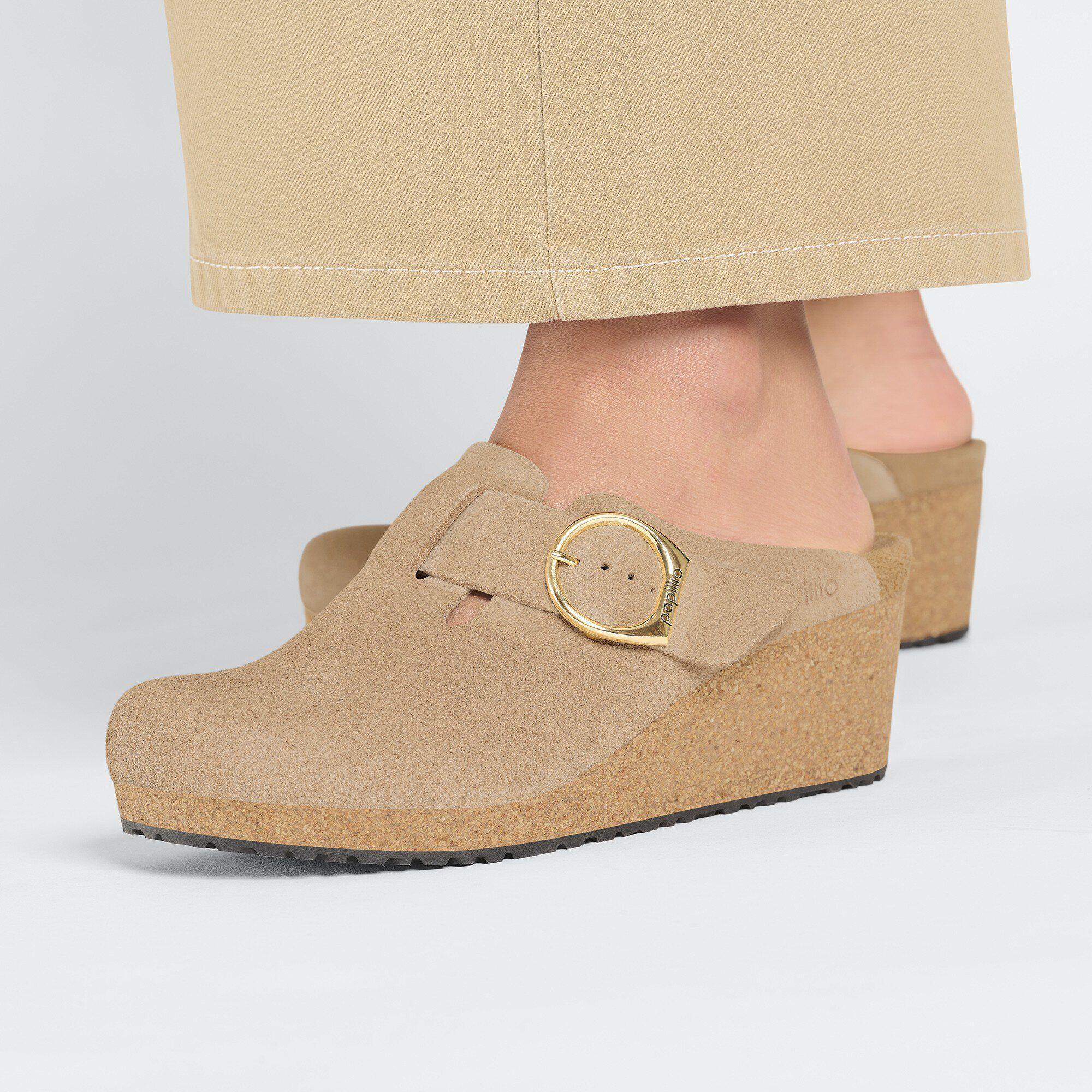 Fanny Ring-Buckle Suede Leather Berry Crush Product Image