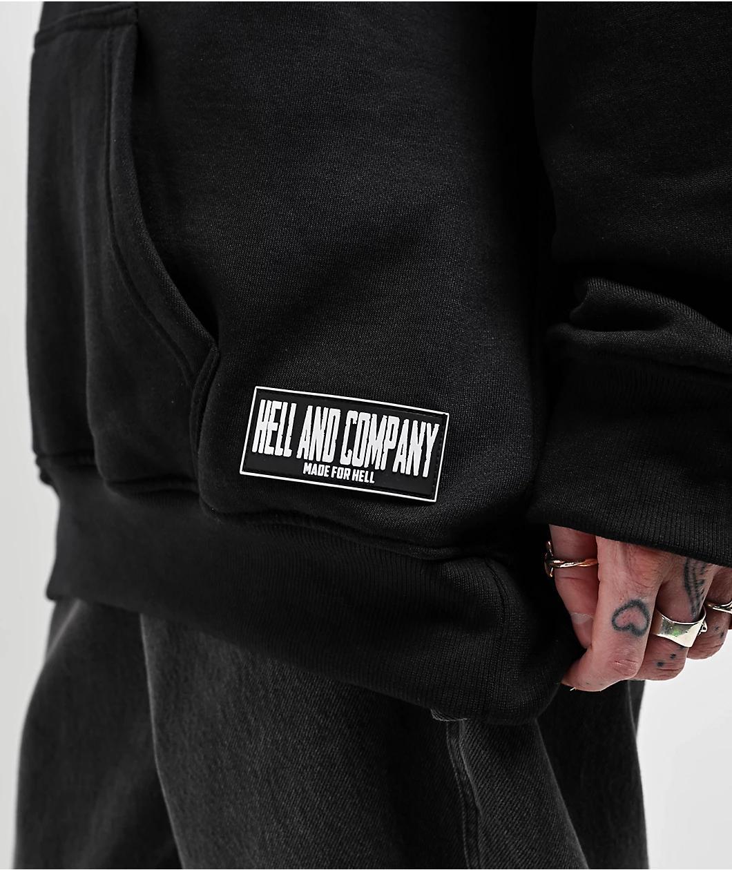 Hell & Company Blood Spills Black Hoodie Product Image