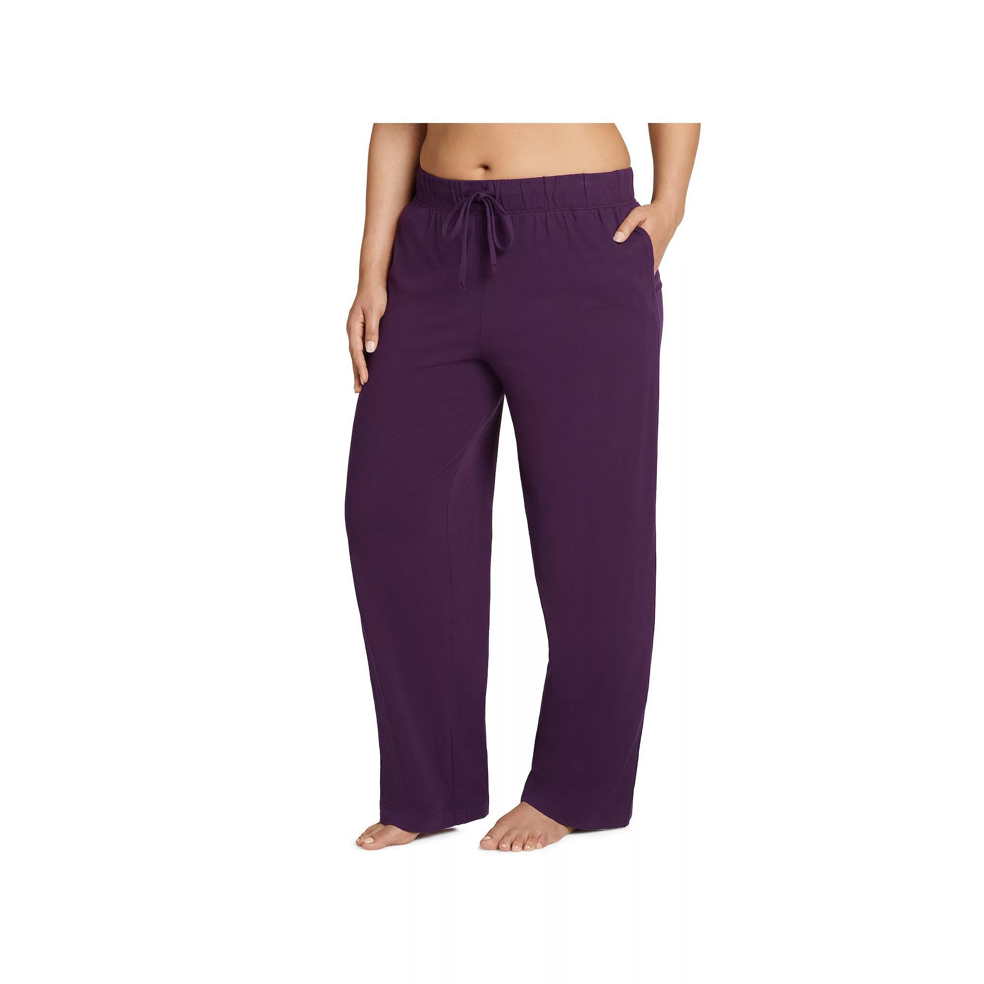 Plus Size Jockey Everyday Essentials Pajama Pants, Womens Grey Gray Product Image