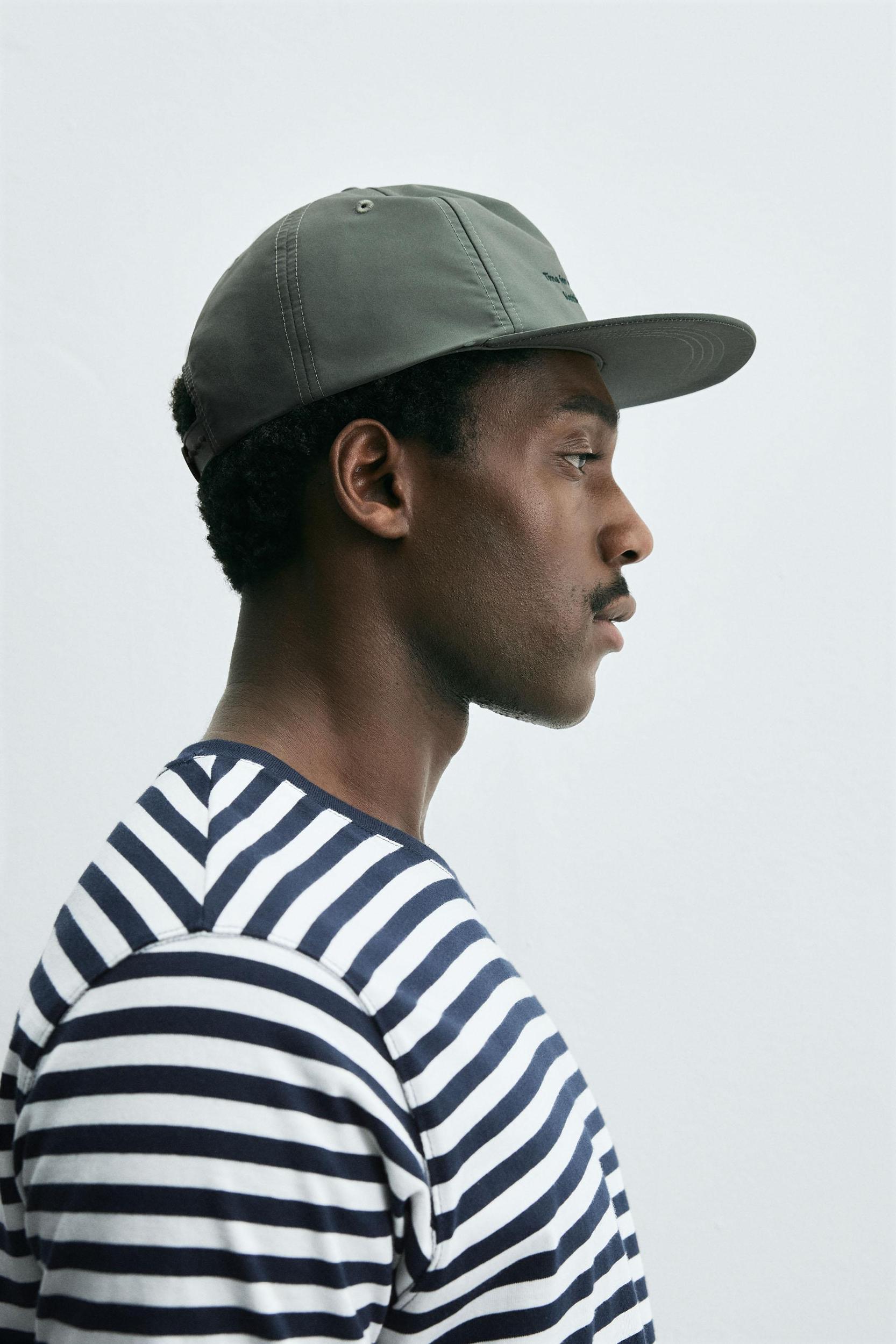 EMBROIDERED FLAT VISOR CAP Product Image