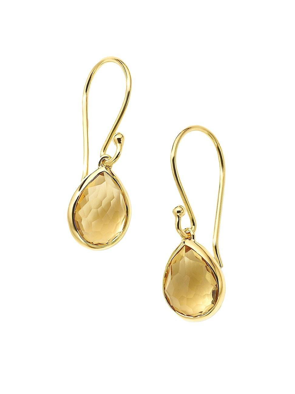 18K Rock Candy Teardrop Earrings Product Image